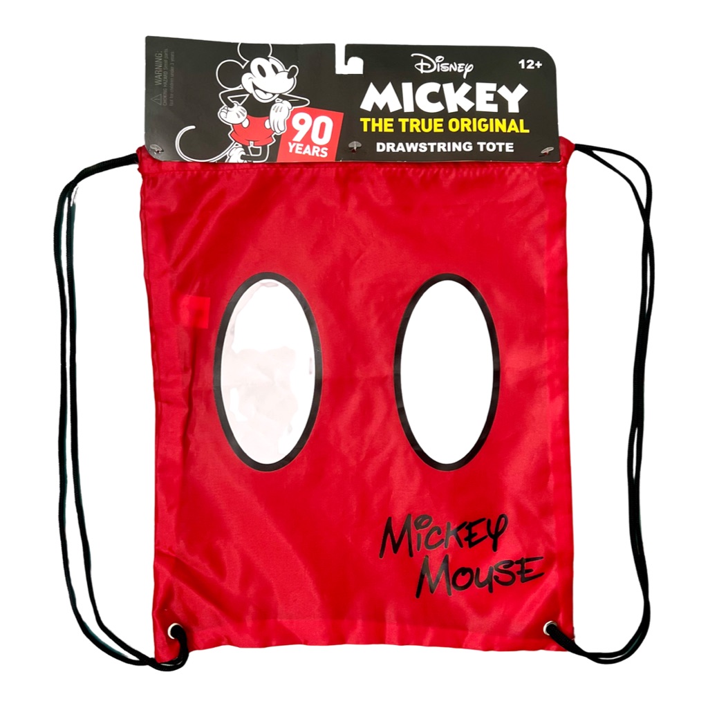 Nwt Mickey Mouse Drawstring Tote Backpack